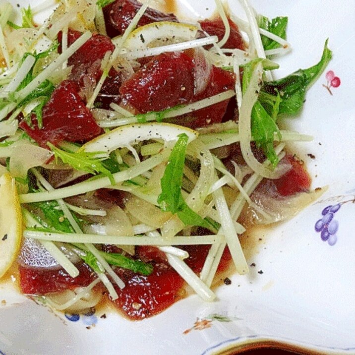 野菜の50℃洗い&「マグロのカルパッチョ」
